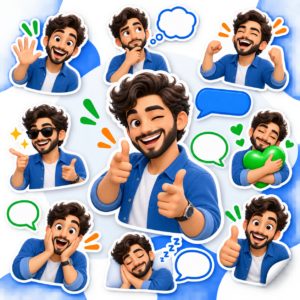 Capa do produto Figurinhas personalizadas para WhatsApp com IA no PromptAgora
